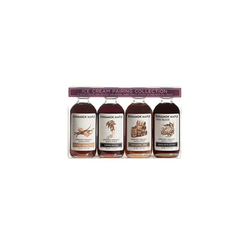 Runamok Organic Vermont Maple Syrup Sampler | Ice Cream Pairing