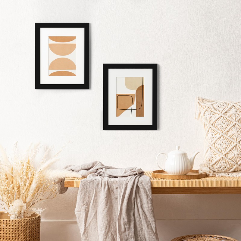 eletecpro 8x10 Picture Frame, Display Picture 5x7 with Mat or