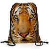 style3 Print Tiger Head Backpack Bag Gym Bag Sports Bag