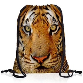style3 Print Tiger Head Backpack Bag Gym Bag Sports Bag Tiger Tiger