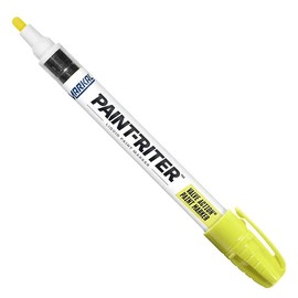 Markal Paint-Riter Valve Action Paint Marker - Fluorescent Yellow - Box 12