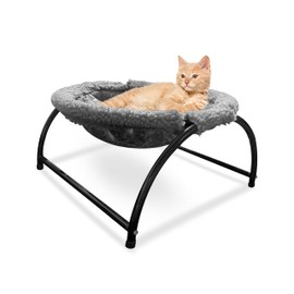 Large Cat Hammock Bed - Cozy Cat Hammocks for Large Cats, Raised Pet Bed, Cat Bed Hammock for Cats or Dogs, Raised Pet Hammock Cat Chair for Indoor Cats, Cat Accessories for Indoor Cats, Cat Couch Bed