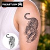 Tiger Temporary Tattoos, Realistic Waterproof Fake Tattoos