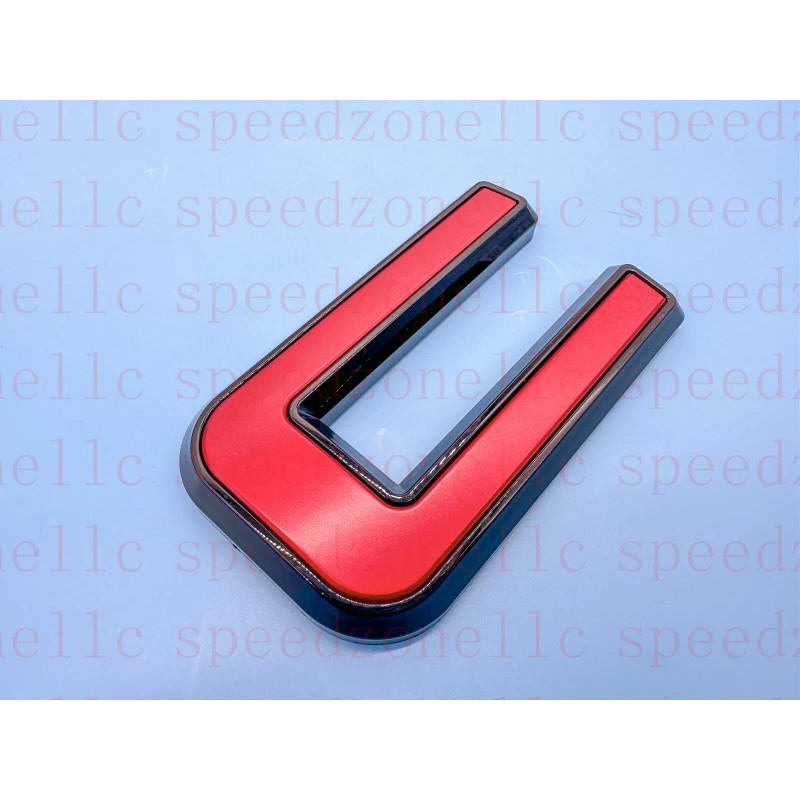 Auto Front & Rear GMC Black Red OVERLAY Emblem Badge