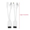 Tosuny 10 Pares Cable PoE Ethernet PoE Pasivo Adaptador Inyector