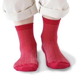 Itokashi Socks, Herringbone Socks, Washi, Made in Japan, Deodorizing, Antibacterial, Breathable, Stylish, Simple, Gift, Lightweight, Women's, Autumn Leaves Color, Autumn leaves