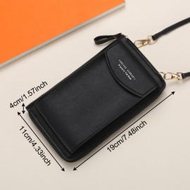 KASESSS Handy Umhängetasche Damen, Kleine Crossbody Bag Damen, Handy Tasche Damen, Handytasche zum Umhängen, Handytasche mit Geldbörse zum Umhängen mit Vielen Fächern, Gurt abnehmbarer Schultergur