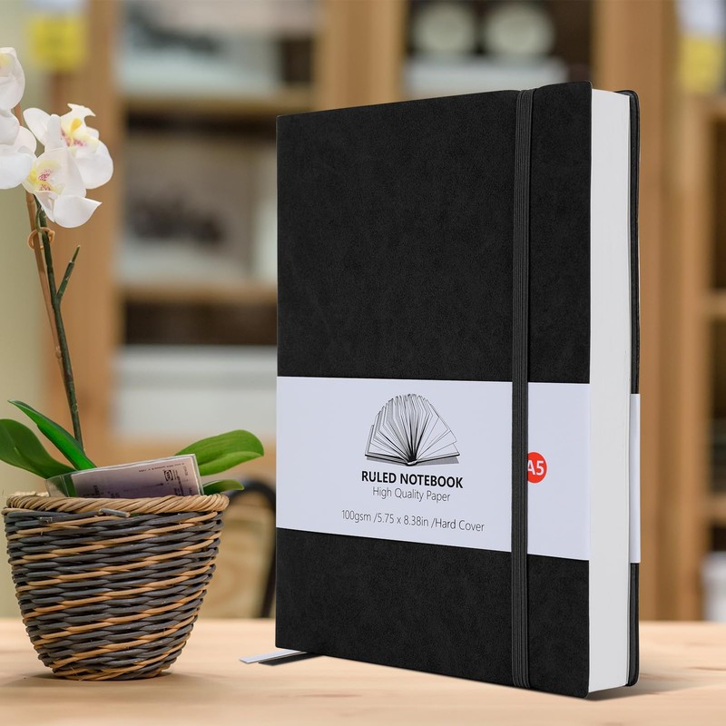 Notebook A5, Thick A5 Notebook Lined Journal 320 Pages 100gsm