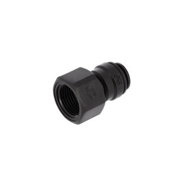 John Guest Plastic Metric Straight Female Fitting 3/8'' - 8 mm for Water Filtration and Reverse Osmosis