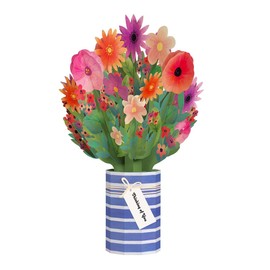 Lovepop Pop-Up Paper Flower Bouquet for Her and Him, 3D Greeting Cards for Boys, Girls, Men, Women - 12" Thinking of You Bouquet - Blank Note Card Included