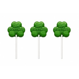 Happy St. Patricks Day Lollipop Chocolate Candy Mold 4008