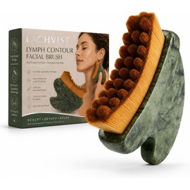 Gua Sha Facial Tool, Compact Lightweight Accessory for Travel and Daily Use - Sculpting Brush by LACHVIST Lymphatic