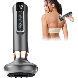 FENGQ Cellulite Massager, 12 Courses Cupping Device for Cleaning Meridians, Anticellulite Devices, Massage, Anti Cellulite Massager for Abdomen, Waist, Arms, Legs, Buttocks (Grey)