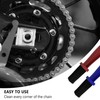 2PCS Motorcycle Chain Brush,Double-Ended Motorcycle Chain Cleaner with Three-Sided and