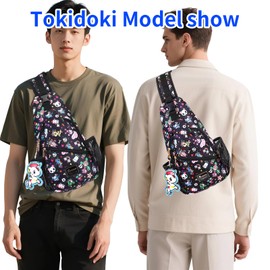 Tokidoki sling crossbody bags for women Men, Cute Chest Bag Small Sling Daypack Fanny Pack Outdoors Hiking Traveling