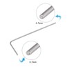 TOP-VIGOR 5Pcs 0.7mm Hex Key Wrench, Metric CR-V L Shaped