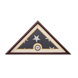 RED BLOOMY 5'x9' Navy Flag Display Case, Veterans Day Gift, 4th of July Gift, Best Gift for Men, Memorial Gift, Veteran Gift, Army Gift, Soldier Gift