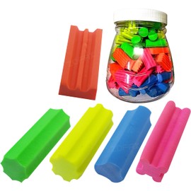 Rabad Novelty Coloured Erasers, Medium, Pack of 100, Multicolour, Pencil Rubber Erasers Multipack, Ideal for School Home Office Classroom Nursery Use