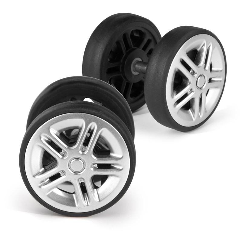 Zoofen 8 Pcs Luggage Replacement Wheels 50 x 12mm Double