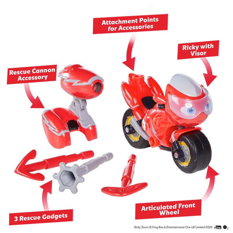 Ricky Zoom T20051 Ricky & Rescue Cannon, rot