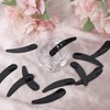 Hariendny 100 PCS Cosmetic Spatulas, Black Mini Spatula for Cosmetics,