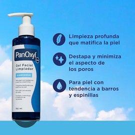 PanOxyl Gel de Limpieza con 2% Ácido Salicílico, 192 ml | Jabón para Piel Grasa y con Imperfecciones • Funciona Como Exfoliante de Limpieza Profunda •