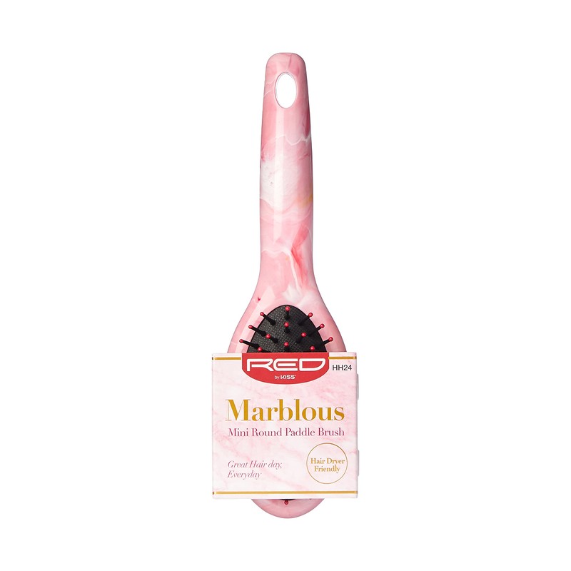 Red by Kiss Marblous Paddle Brush (Mini Round)