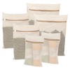 6-piece laundry bag set, durable organic cotton mesh laundry bag,