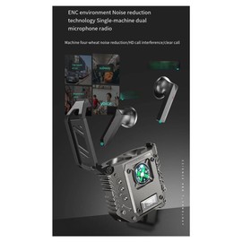 Fahgaer T30 New Mecha Style Headset Noise Reduction True Wireless Bluetooth Headset Mechanical Style Gaming Headset