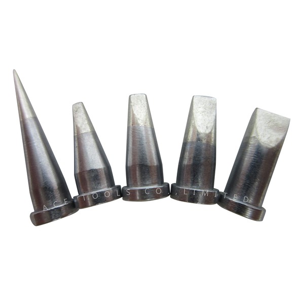 5 PCS Weller LT Replacement Soldering Tips for WP80, WSP80, WSFP8 WD1000,WD2000,WSD81,WS81,WSF81D8,WS81D5 Solder Iron Handle Tip, LTS/A/B/C/D (Brand"AiCE Tls")