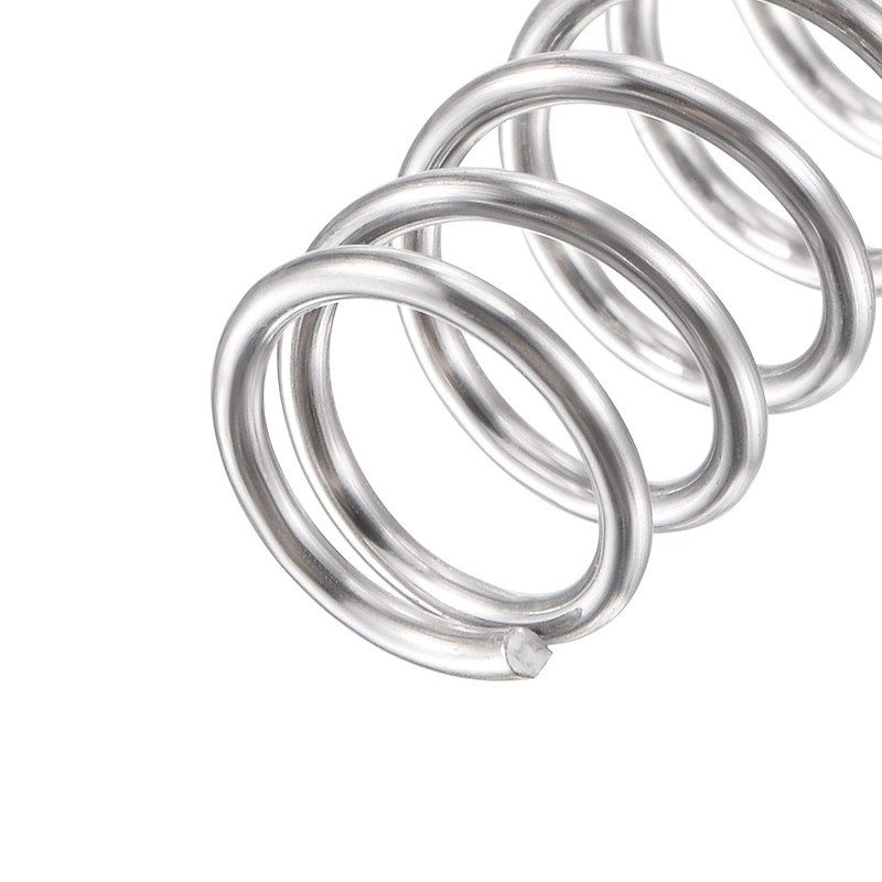 sourcing map Compression Spring, 304 Stainless Steel, 9mm OD, 1mm