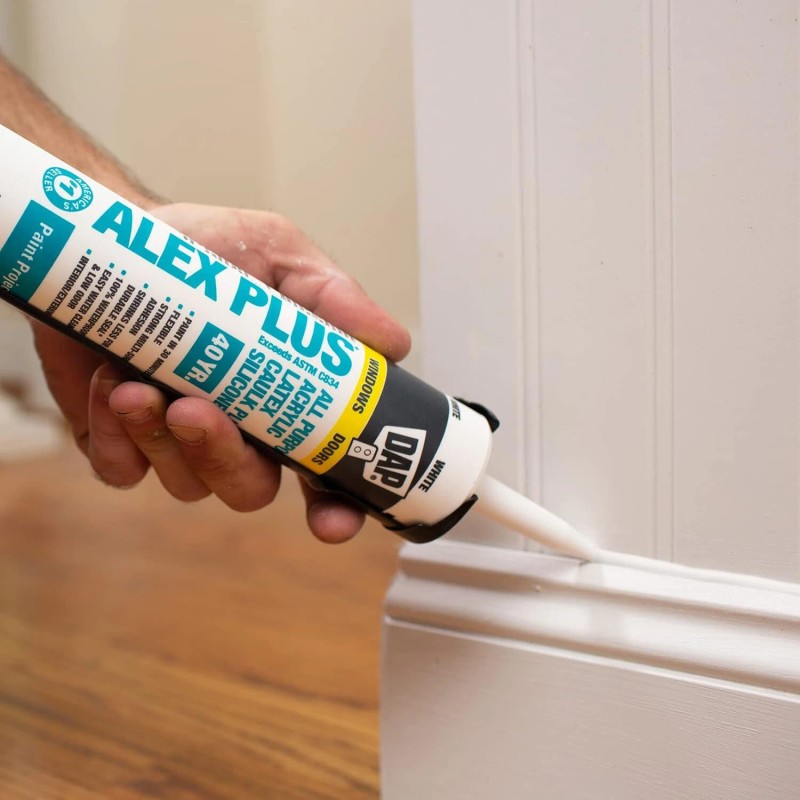 Dap 18152 10.1oz Alex Plus Acrylic Latex Caulk with Silicone,