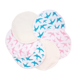 Ana Wiz Washable Natural Bamboo Breast Pads (Pack of 12, Mixed)