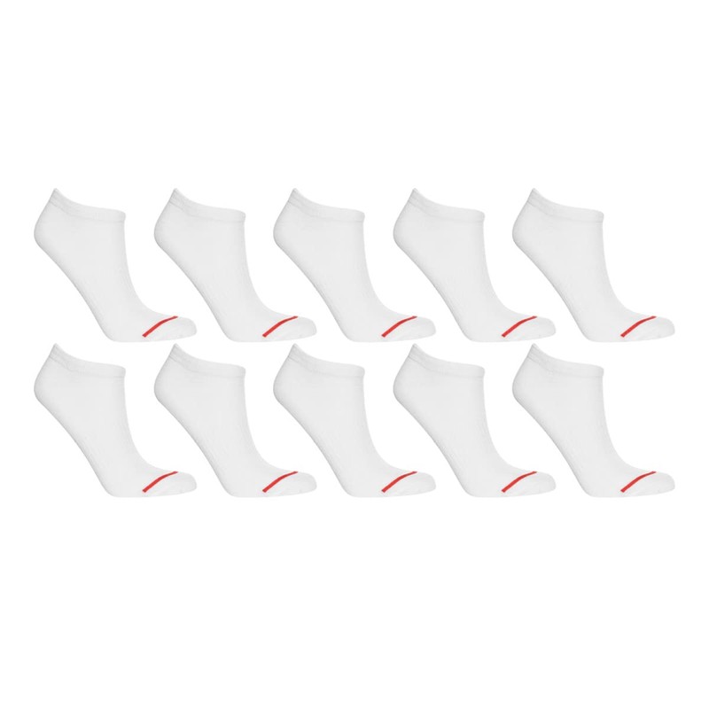 Wilson 10 Piezas Tin para Hombre, Color Blanco, S/Felpa, Talla