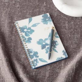 Blue Sky 2026 Weekly and Monthly Planner Calendar, January 2026 - December 2026, 5" x 8", Flexible Frosted Cover, Laminated Tabs, Durable Twin Wire Binding, Bakah Blue