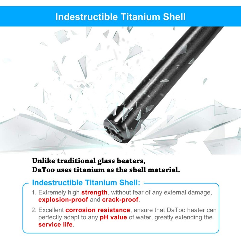 500W Aquarium Heater Submersible 500 Watt Titanium Fish Tank Heater