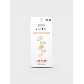 DAISO Kiss New York Geluv Miami Gel Nail 24pcs (Dew Beige)