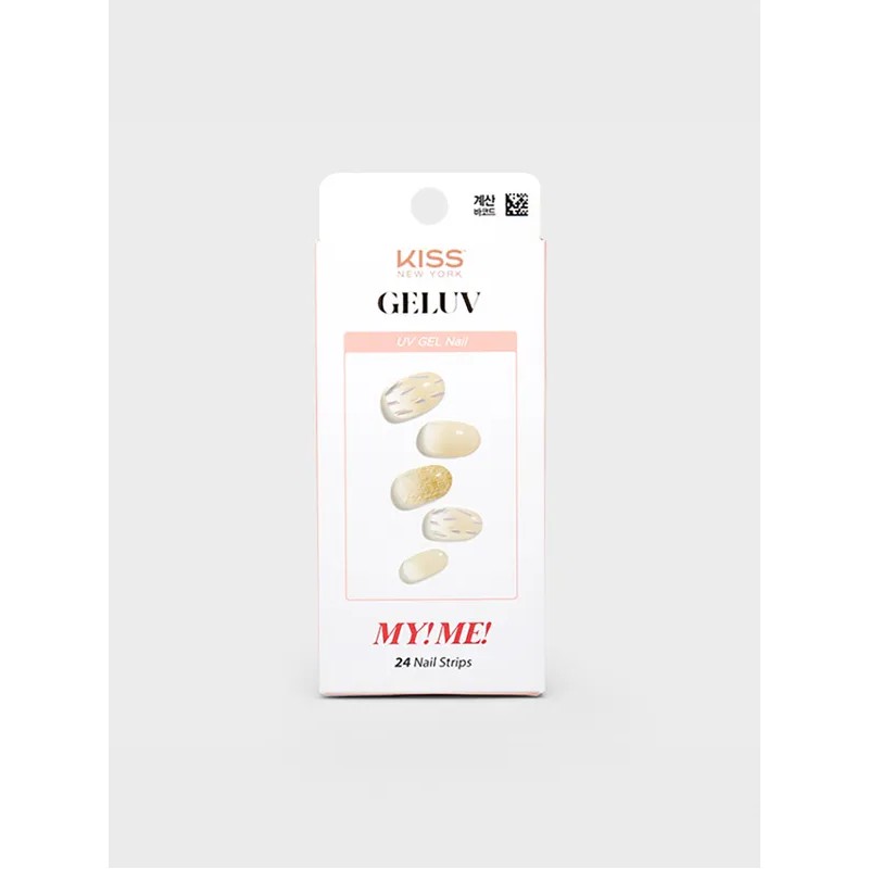 DAISO Kiss New York Geluv Miami Gel Nail 24pcs (Dew