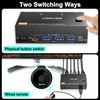 Dual Monitor 8K HDMI KVM Switch 8K@60Hz 4K@120Hz HDMI USB