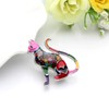 WEVENI Enamel Alloy Cute Cat Brooch Kitten Pins Fashion Jewellery