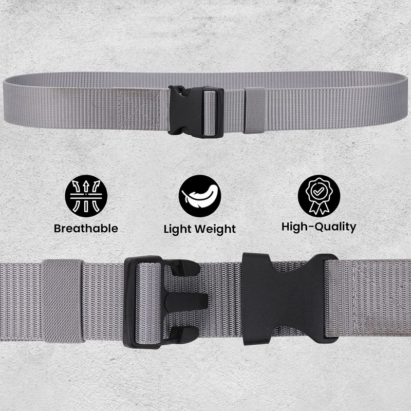 Trimming Shop Nylon Military-Style Webbing Belt, 1.5" Canvas Belt with