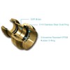 SharkBite Shower and Tub Connection Kit, Push to Connect Brass