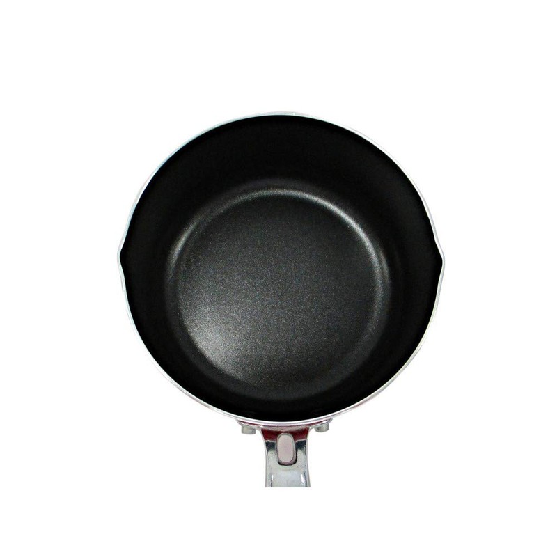Honey Cook PR4086 Snow Flat Pot, Red/Black, 14.0 x 7.3