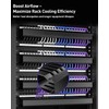 VCELINK 1U Server Rack Cable Management 24-Slot, 19" Carbon Steel
