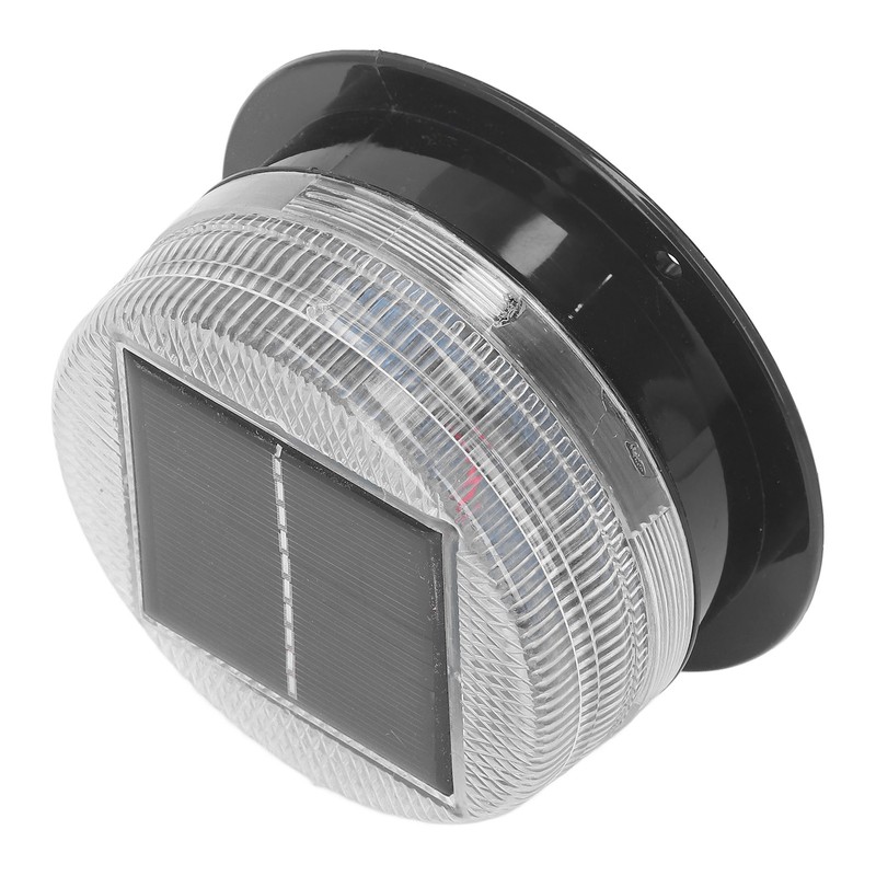 Solar Warning Light 6 LED Beads Red Blue Alternate Waterproof
