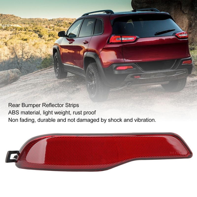 Rear Bumper Reflector Strips 68105145AC Red Reflective Strips Replacement for