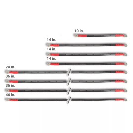 MODZ® Club Car Precedent (4x12) Golf Cart 2-Gauge Complete Battery Cable Set