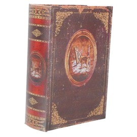 Sosoport Xmas Supply Creative Xmas Box Bible Style Case Christmas Patterns Decorative Candy Box for Present Giving