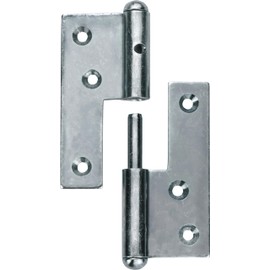 Connex Door Screw-On Hinges - 160 mm - Left - Galvanised / Screw-On Hinge / Door Hinge / Door Hinge / Door Hinge / Door Fitting / DYB2006581