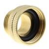 MEETOOT 1-Pack Solid Brass Garden Hose Adapter, 3/4" GHT Male